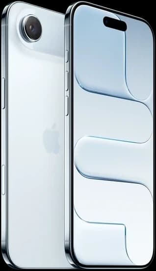 iPhone Air shown front and back — ultra-thin single-slab contrast to book-style foldable carry
