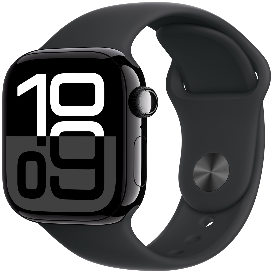 Apple Watch Series 10 42mm en Negro azabache, vista Front