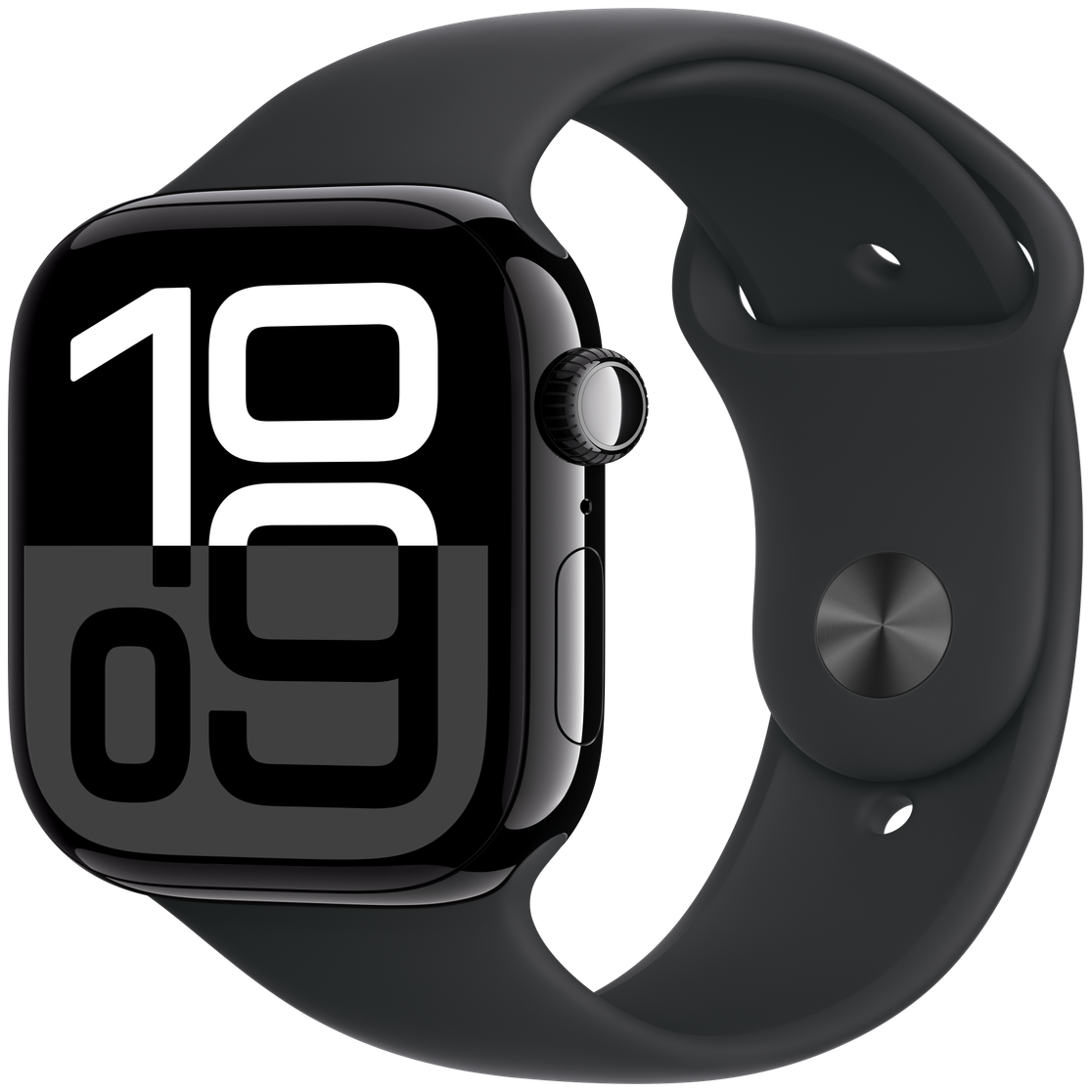 Apple Watch Series 10 46mm en Negro azabache, vista Front