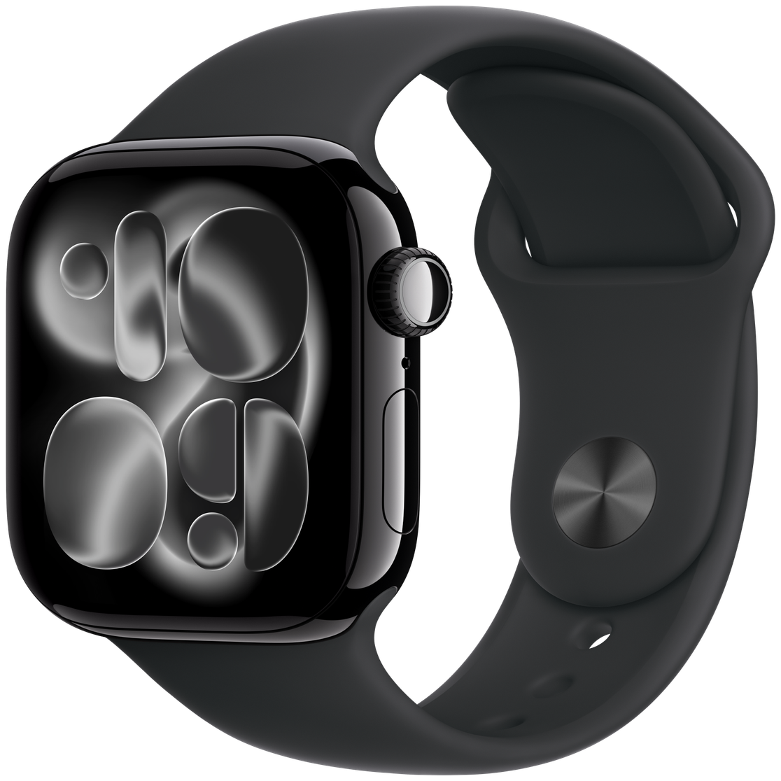 Apple Watch Series 11 42mm in Jet Black, Front view