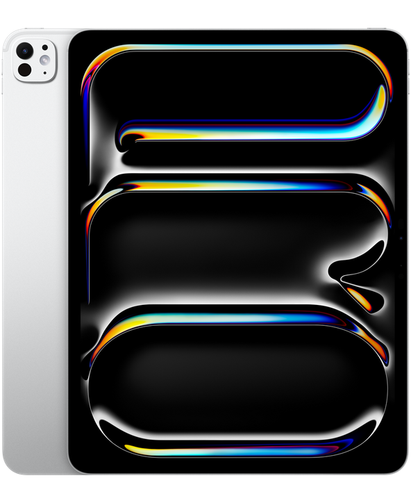 iPad Pro 13 M5 in Silver, Front + Back view