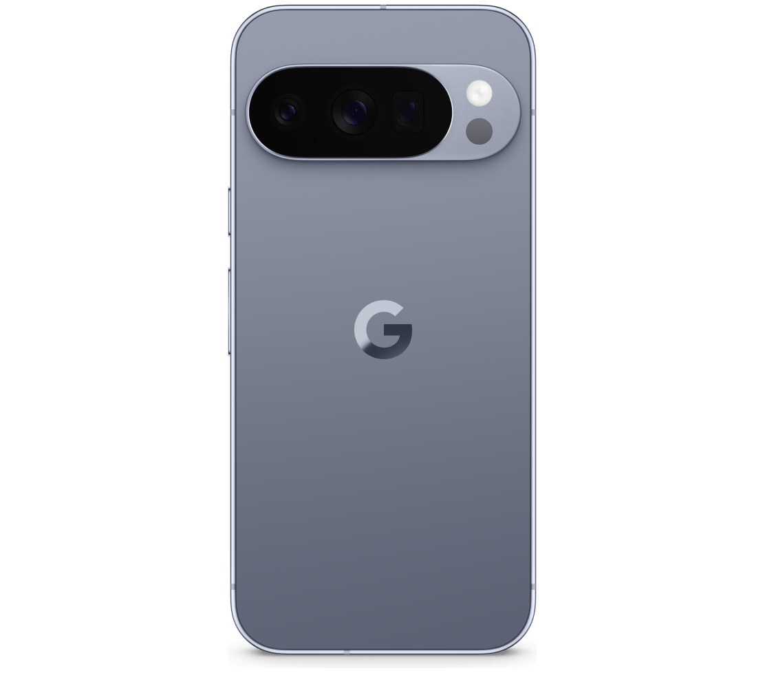 Pixel 10 Pro in Jade, front and back view