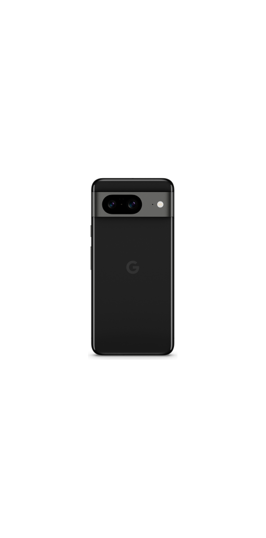 Pixel 8 in Obsidian, Front view