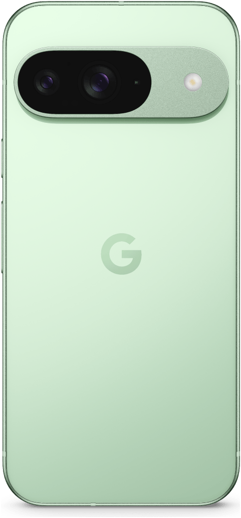 Pixel 9 in Obsidian, front view