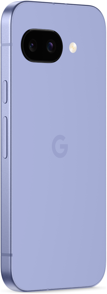 Pixel 9a in Obsidian, front view