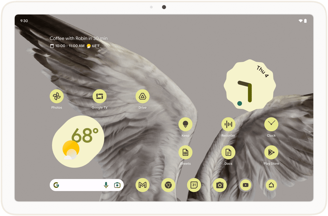 Pixel Tablet Front view