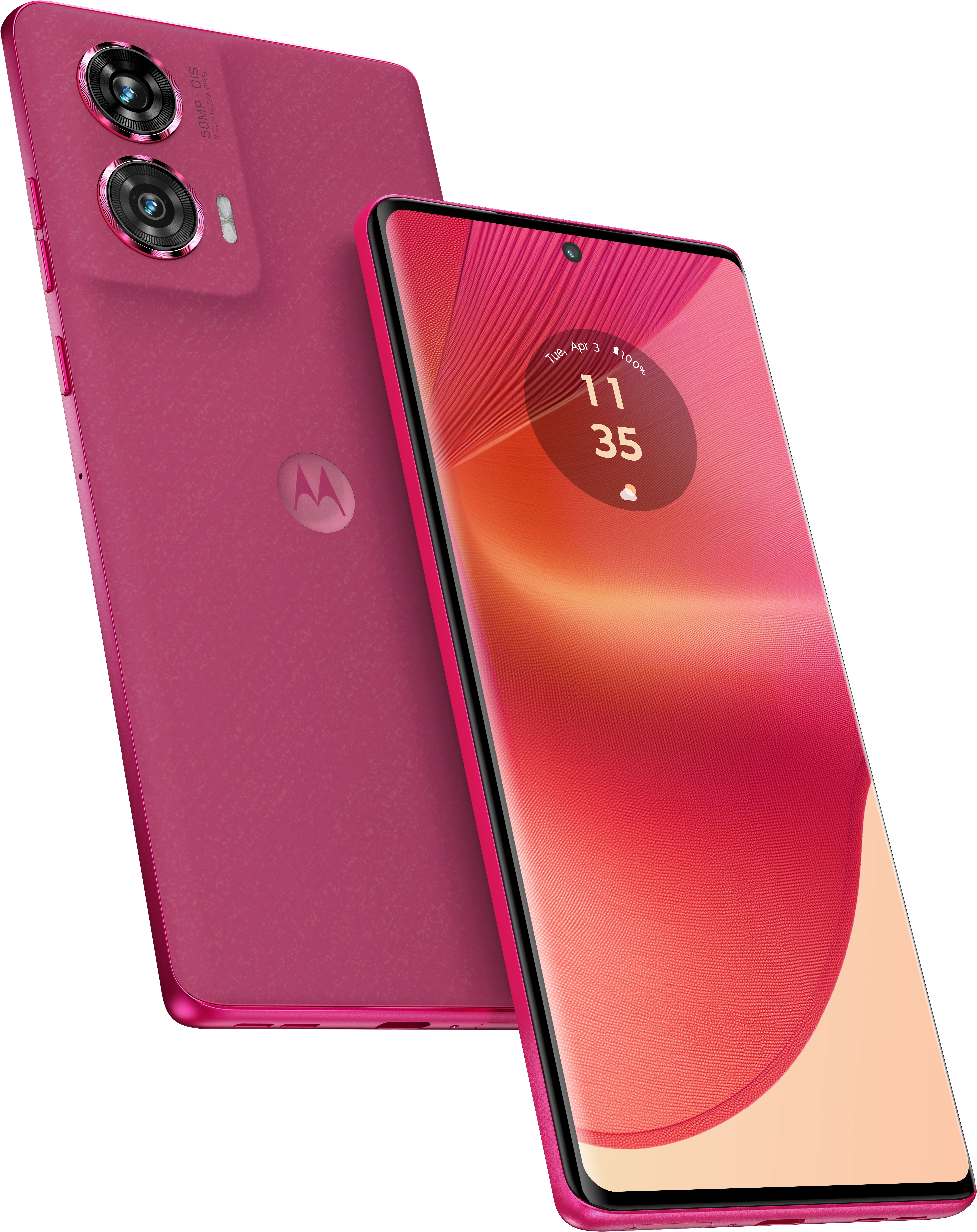 edge 50 fusion in Hot Pink, front and back view