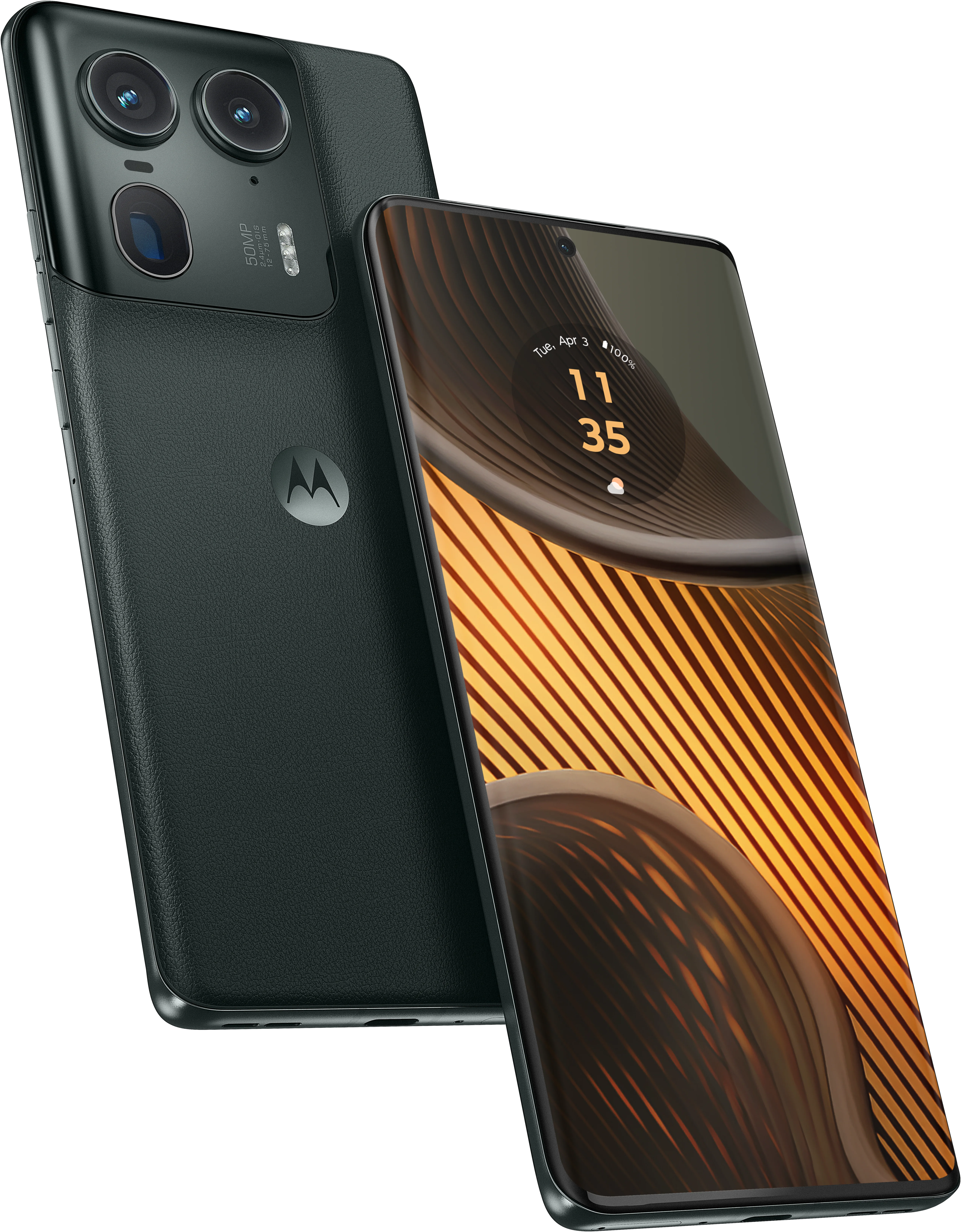 edge 50 ultra in Forest Grey, Front + Back view