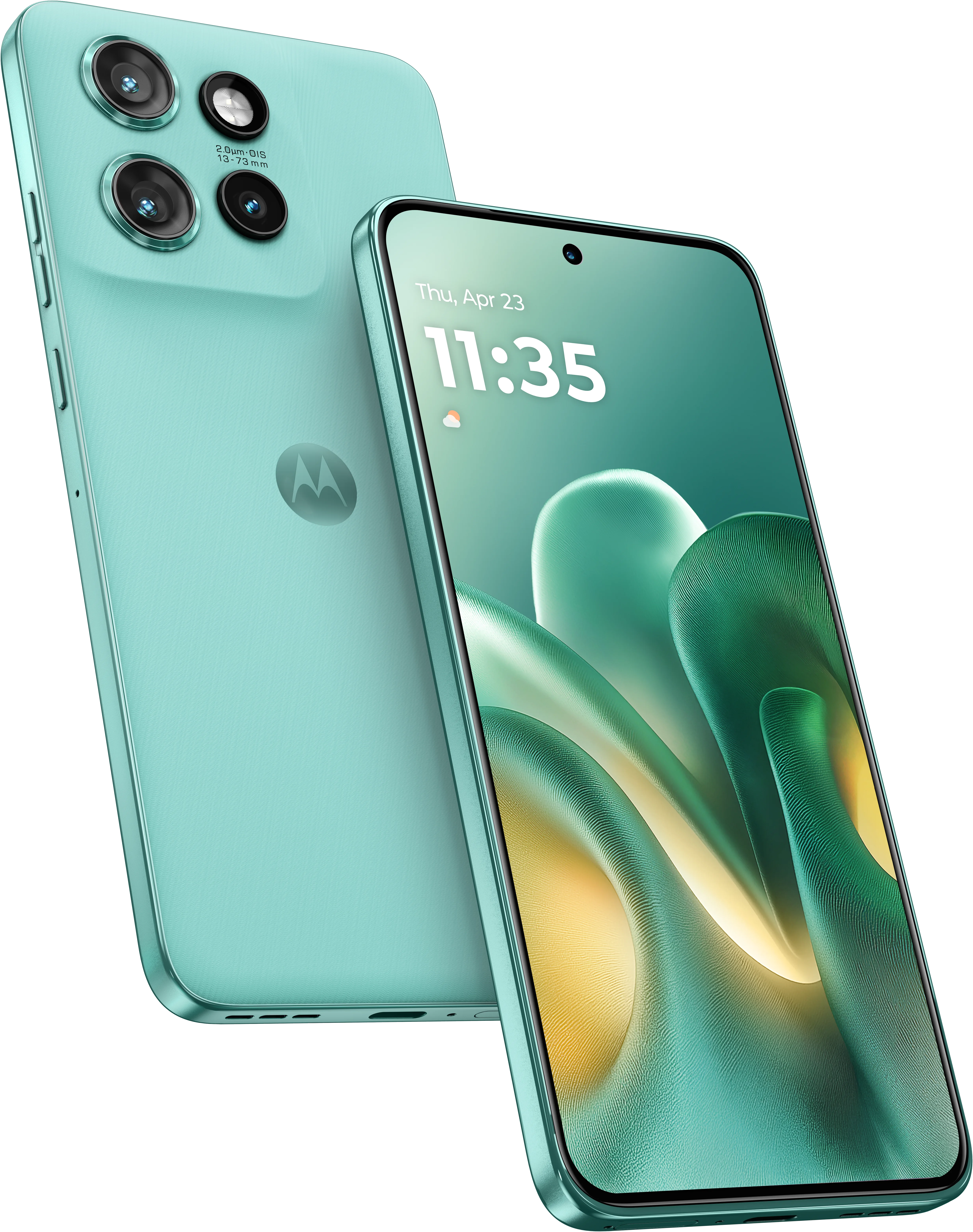 edge 60 neo in PANTONE frostbite, front and back view