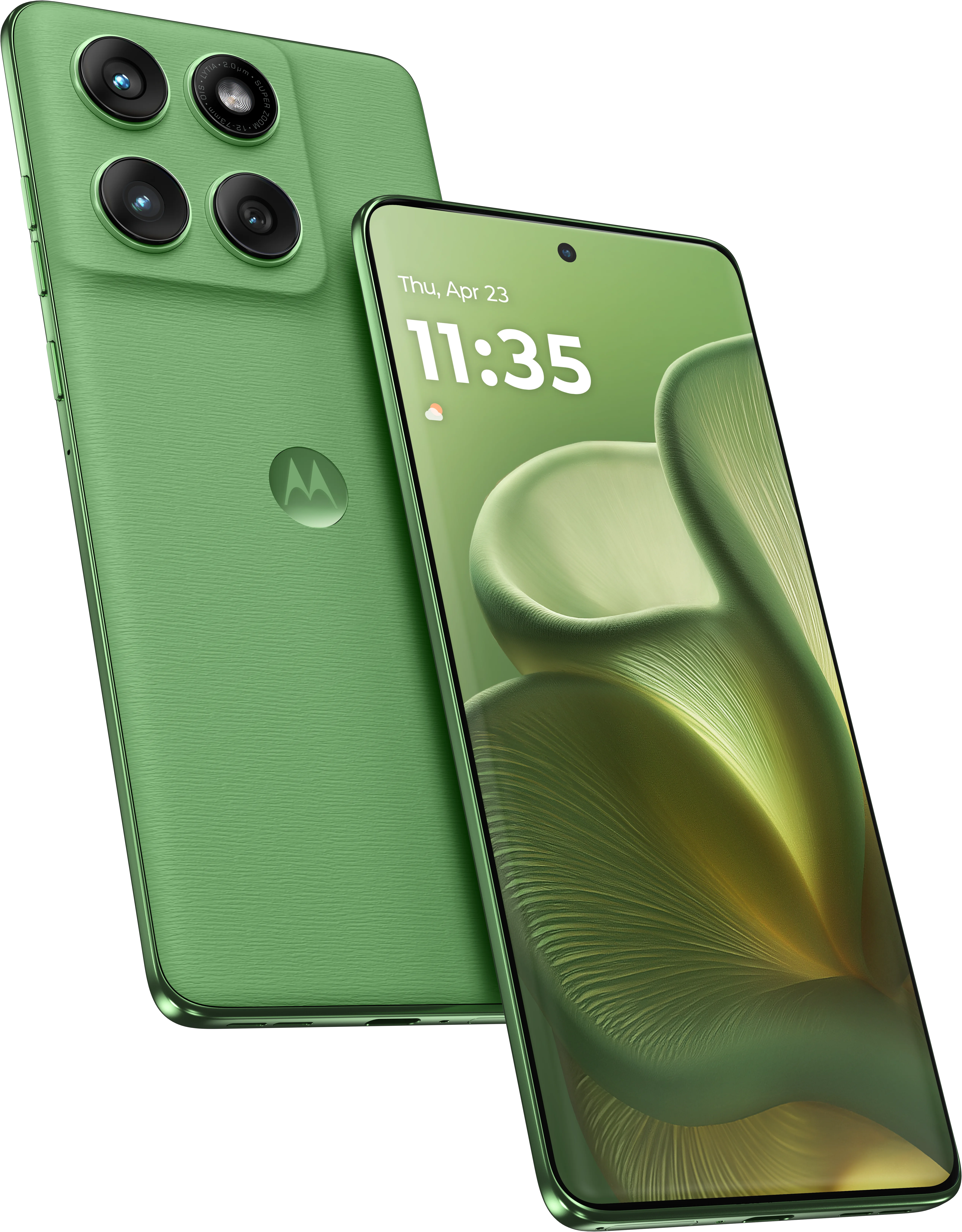 edge 60 in PANTONE shamrock, Front + Back view