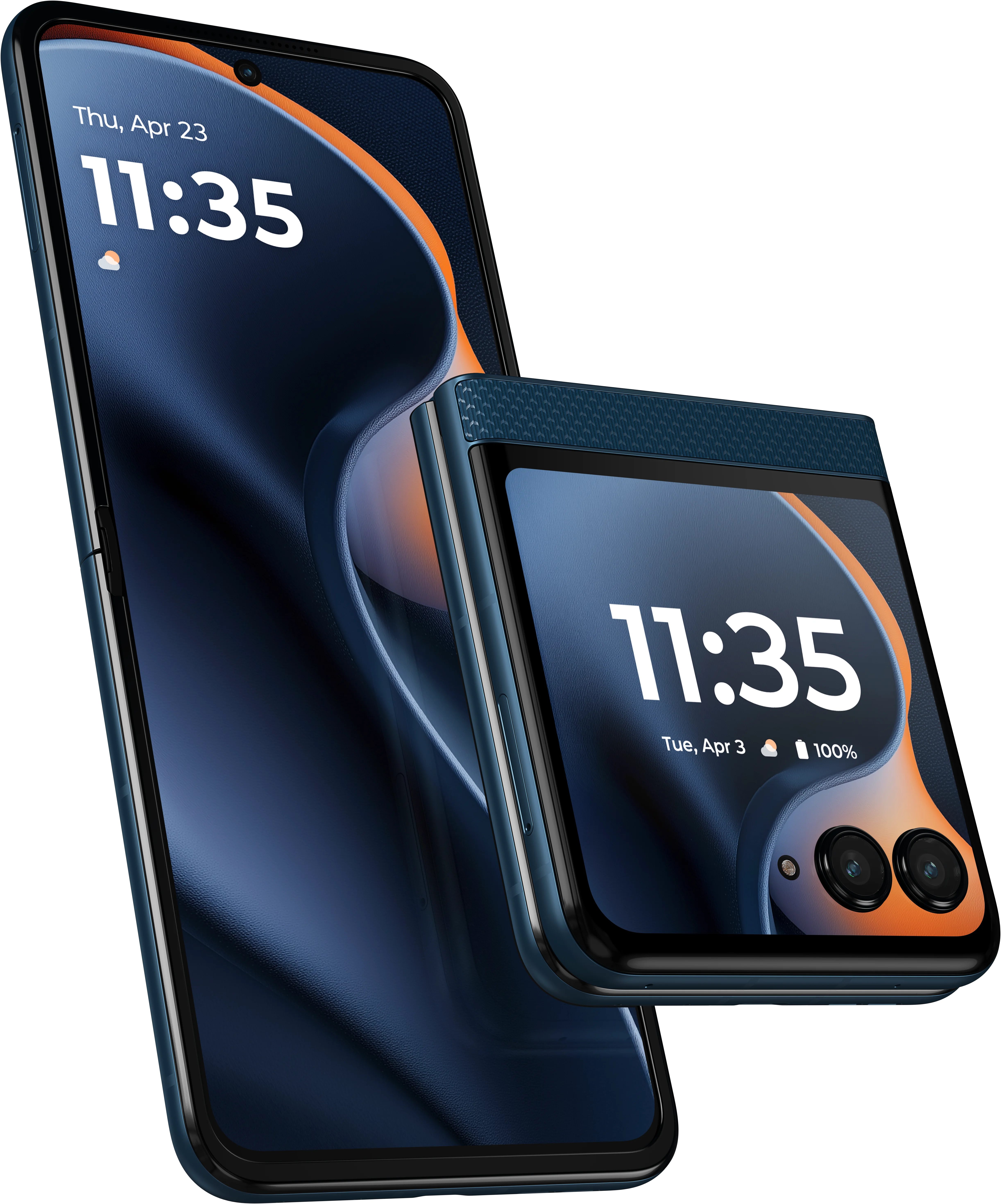 razr in Gibraltar Sea, front and back view