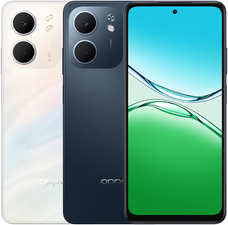 A5x in Laser White, Front + Back view
