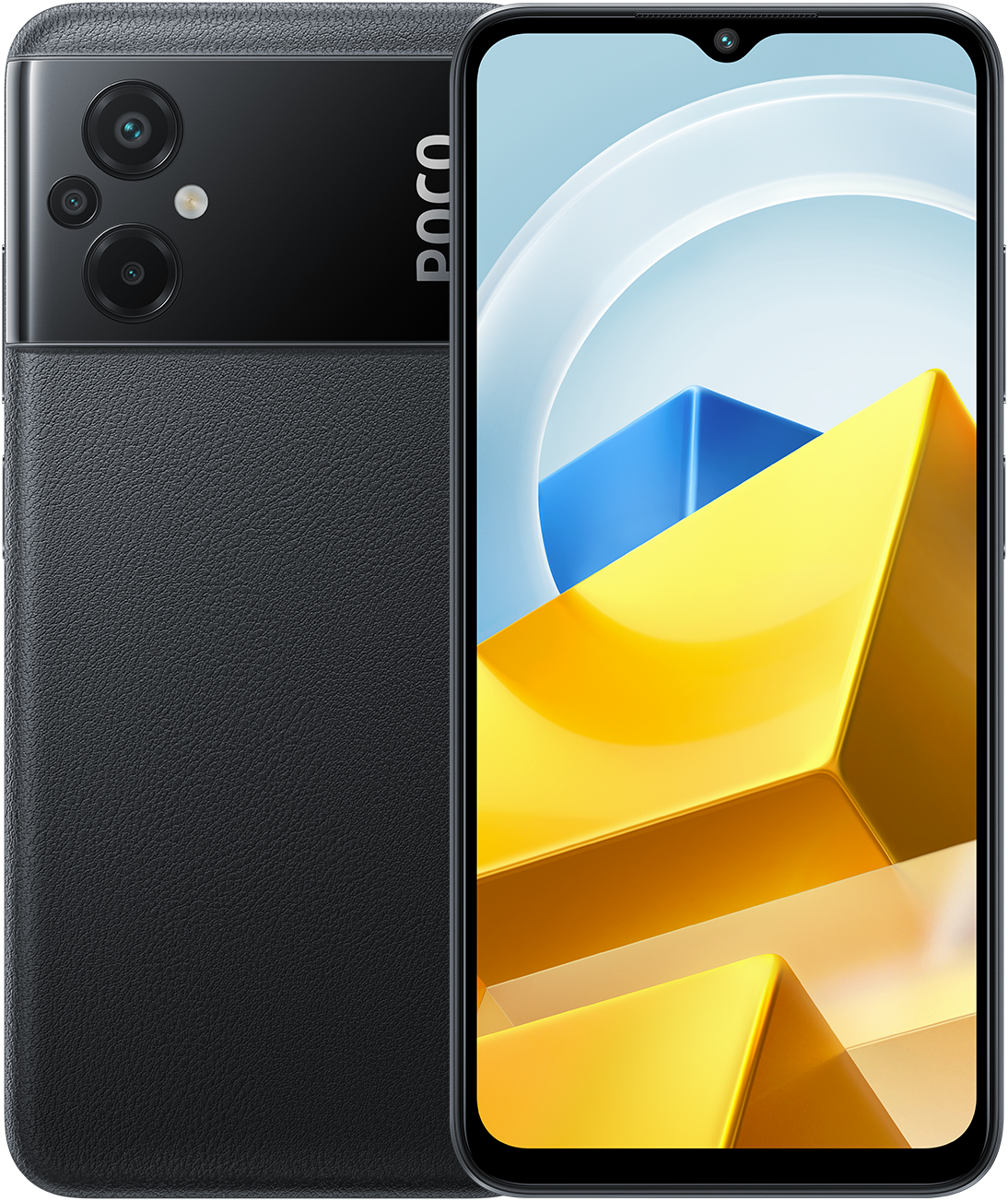 M5 in Black, Front + Back view