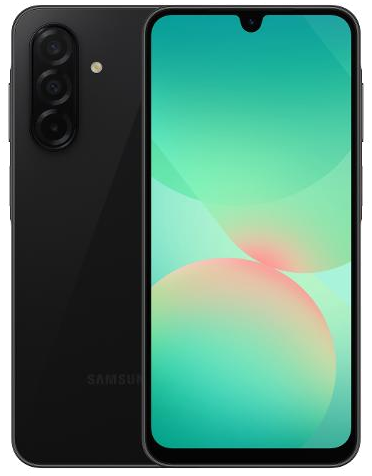 Galaxy A26 en Negro, vista Front + Back