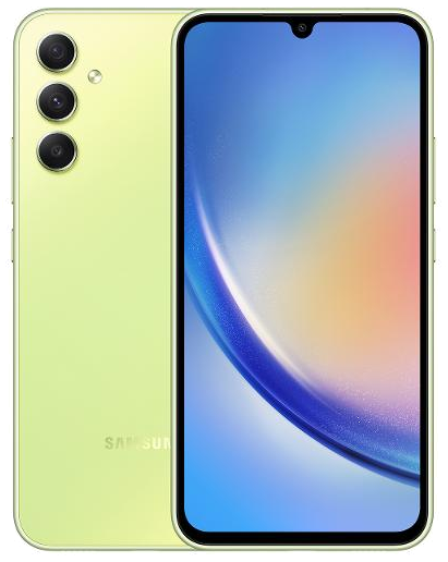 Galaxy A34 en Lima increíble, vista Front + Back