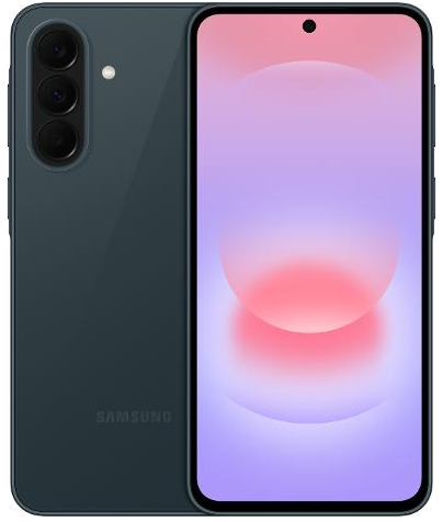 Galaxy A37 in Graygreen, front and back view