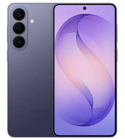Galaxy S26+ in Cobalt Violet, Front + Back view