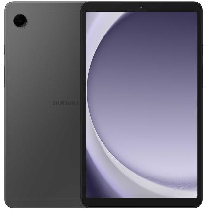 Galaxy Tab A9 in Graphite, Front + Back view