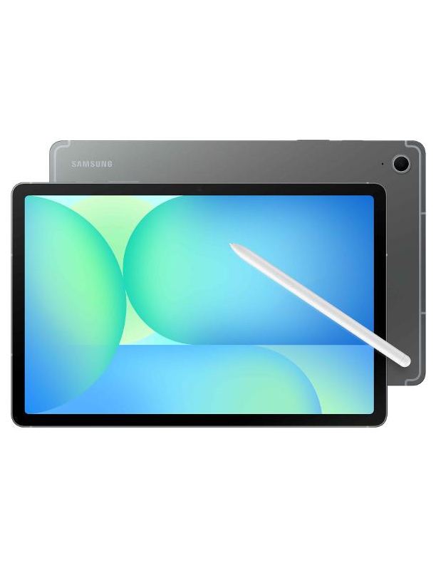 Galaxy Tab S10 FE en Gris, vista Front + Back