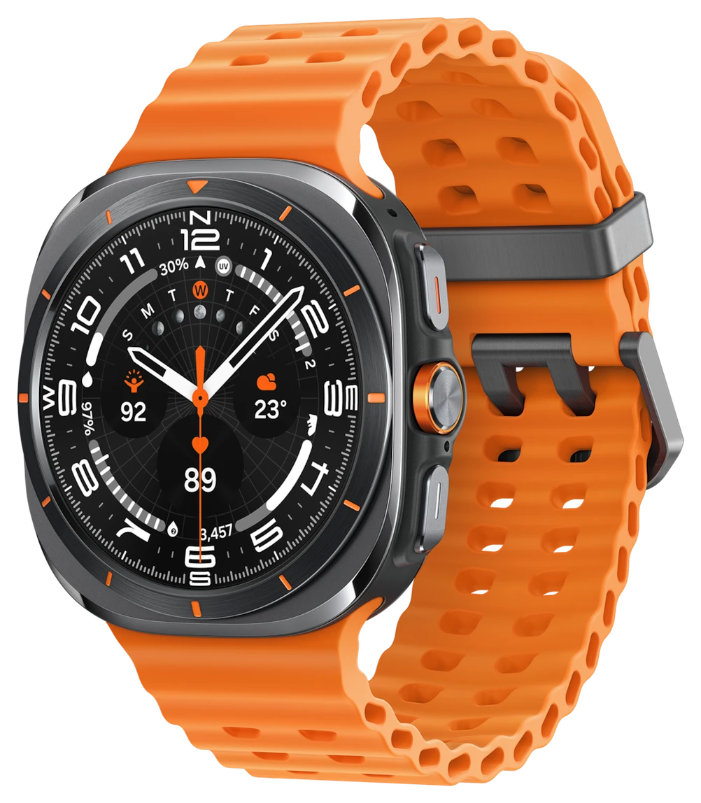 Galaxy Watch Ultra in Titanium Gray, Front view