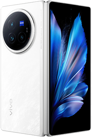 X Fold3 Pro in Solar White, Front + Back view