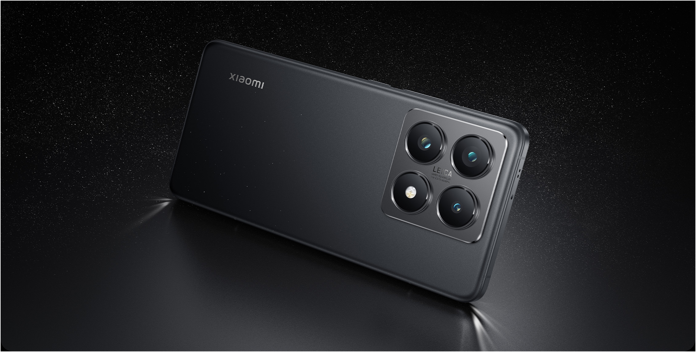 Xiaomi 14T Pro in Titan Black, front and back view