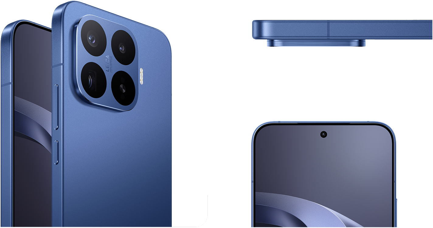 17T Pro in Deep Blue, Front + Back view